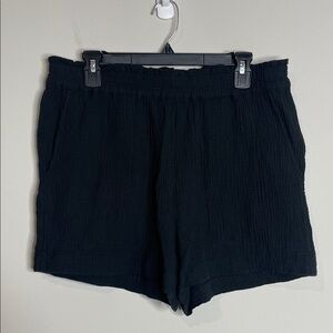 Rails | Women’s Black Slub Cotton Leighton Shorts Size Large